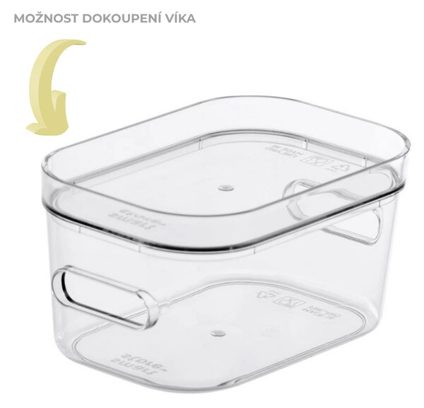 SMARTSTORE Organizér CompactClear, 0,6l (XS), 14,5 x 9,5 x 6 cm