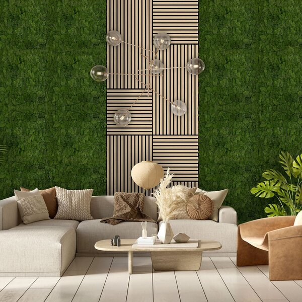 Jangal Modular Wall Nature Moss DARK GREEN 11103, 520 x 520mm, 0,2704m²