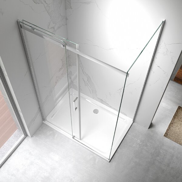 BPS-koupelny Obdélníkový sprchový kout ZES KZ22A 100x80 chrom/transparent - bez vaničky