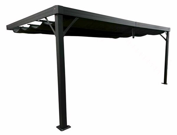 Nástěnná terasová pergola Garden Point Alicante 3x5 antracitová