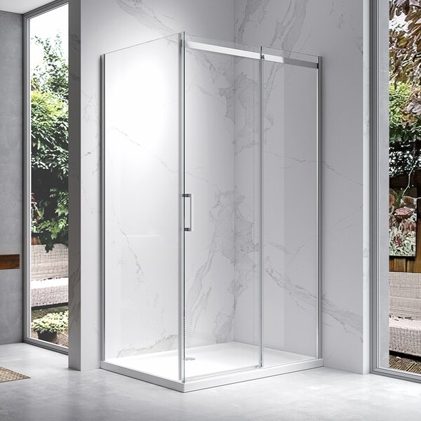 BPS-koupelny Obdélníkový sprchový kout ZES KZ22A 100x80 chrom/transparent - bez vaničky