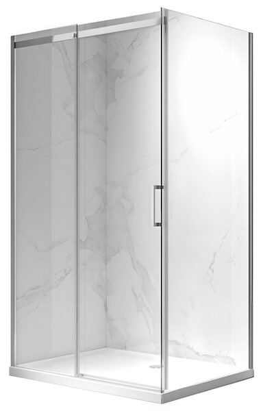 BPS-koupelny Obdélníkový sprchový kout ZES KZ22A 100x80 chrom/transparent - bez vaničky