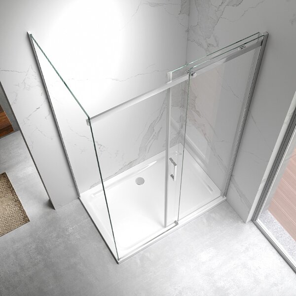 BPS-koupelny Obdélníkový sprchový kout ZES KZ22A 100x80 chrom/transparent - bez vaničky