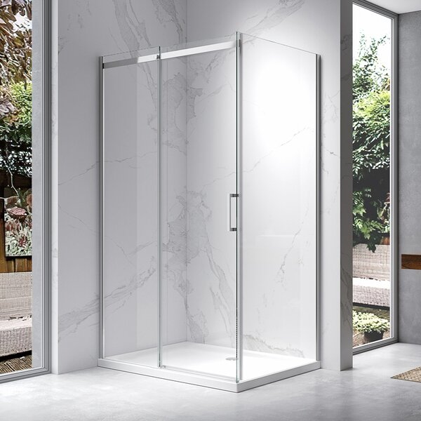 BPS-koupelny Obdélníkový sprchový kout ZES KZ22A 100x80 chrom/transparent - bez vaničky