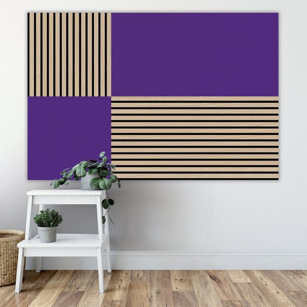 Jangal Modular Wall rPET VIOLET 11201A, 520 x 520mm, 0,2704m²