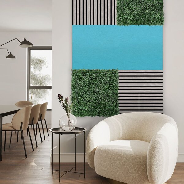 Jangal Modular Wall rPET TEAL BLUE 11204B, 1040 x 520mm, 0,5408m²