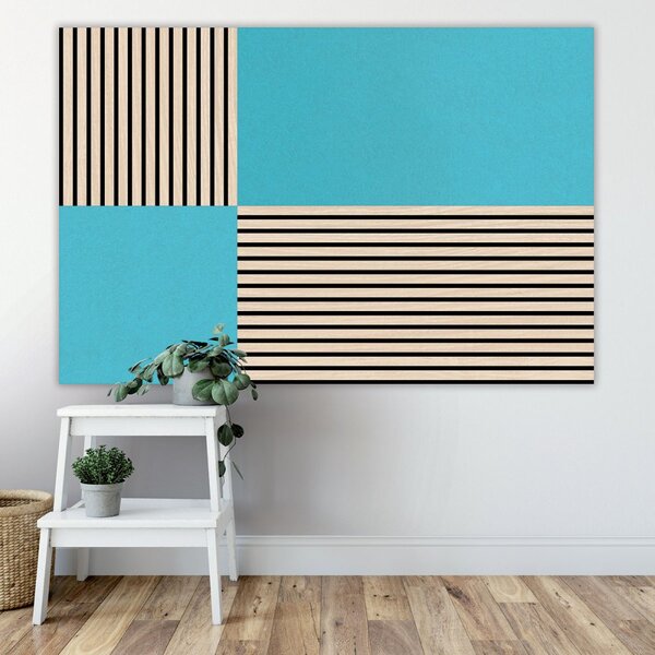Jangal Modular Wall rPET TEAL BLUE 11204A, 520 x 520mm, 0,2704m²