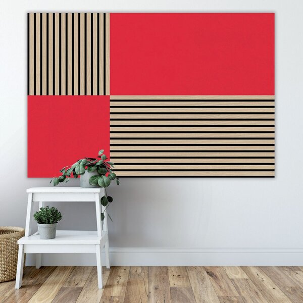 Jangal Modular Wall rPET RED 11200B, 1040 x 520mm, 0,5408m²