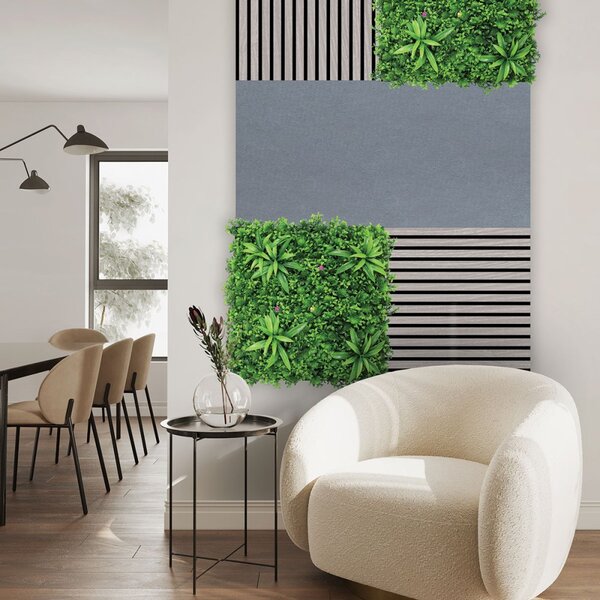 Jangal Modular Wall rPET GREY 11203B, 1040 x 520mm, 0,5408m²