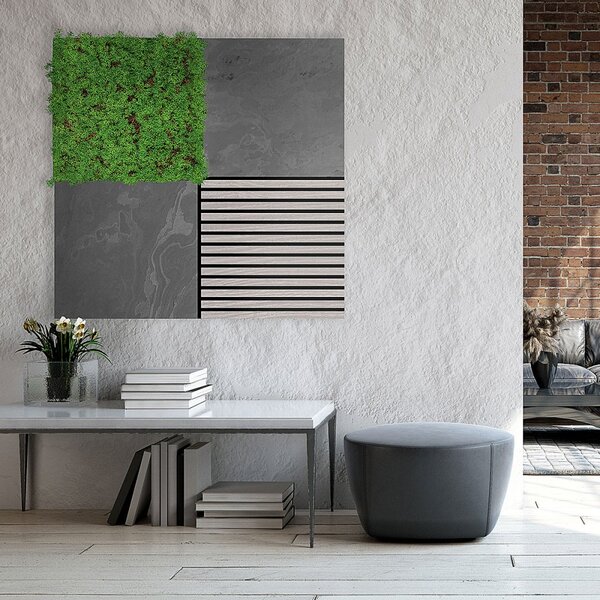 Jangal Modular Wall Stone BLACK SLATE 11302A, 520 x 520mm, 0,2704m²