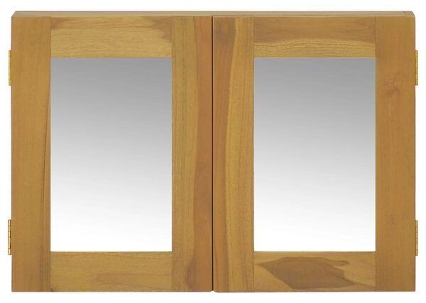 Zrcadlová skříňka 60 x 10 x 40 cm masivní teakové dřevo