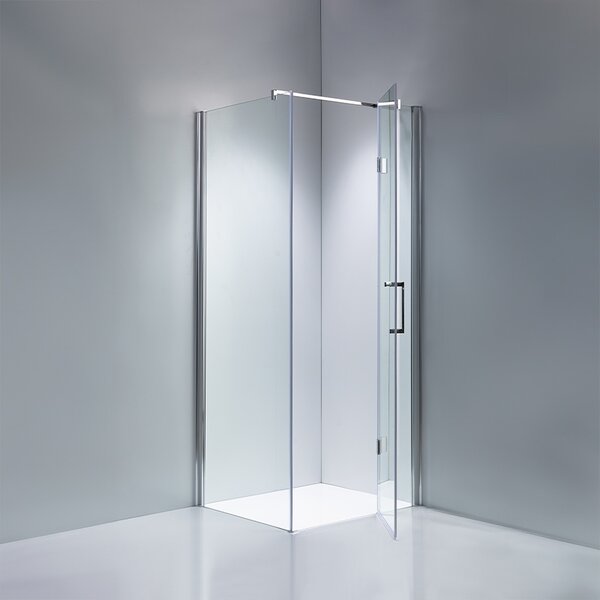 BPS-koupelny Čtvercový sprchový kout ZES KZ1390A 80x80 chrom/transparent - bez vaničky