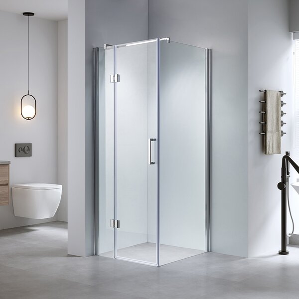 BPS-koupelny Čtvercový sprchový kout ZES KZ1390A 80x80 chrom/transparent - bez vaničky