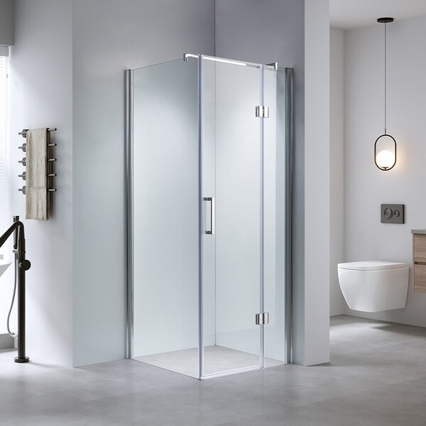BPS-koupelny Čtvercový sprchový kout ZES KZ1390A 80x80 chrom/transparent - bez vaničky