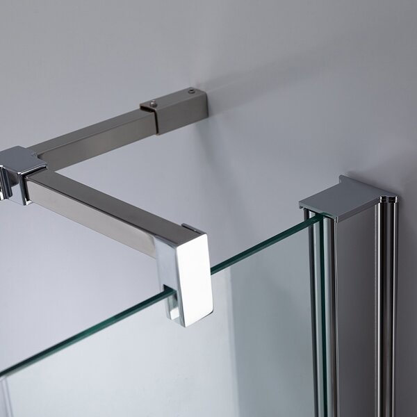 BPS-koupelny Čtvercový sprchový kout ZES KZ1390A 80x80 chrom/transparent - bez vaničky