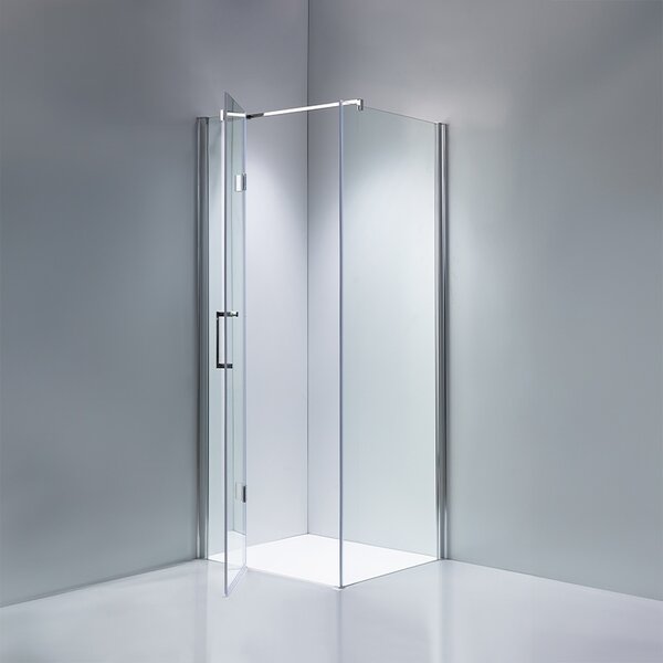 BPS-koupelny Čtvercový sprchový kout ZES KZ1390A 80x80 chrom/transparent - bez vaničky