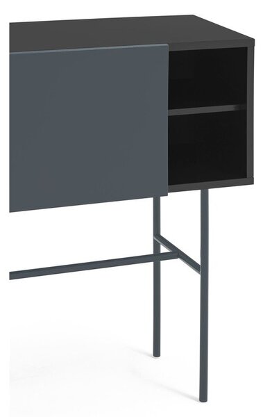 Černo-antracitový konzolový stolek 35x110 cm Nube – Teulat