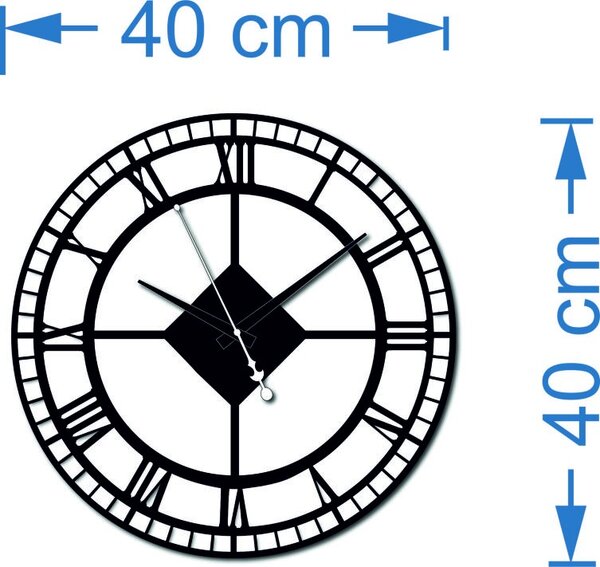 SENTOP | Nástěnné hodiny římské, hodiny na zeď I SENTOP X0074 HEU- analogové