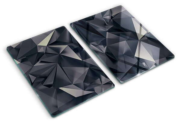 Skleněná krájecí deska Geometrie v odstínech šedé ddk-nr-wm-00007883