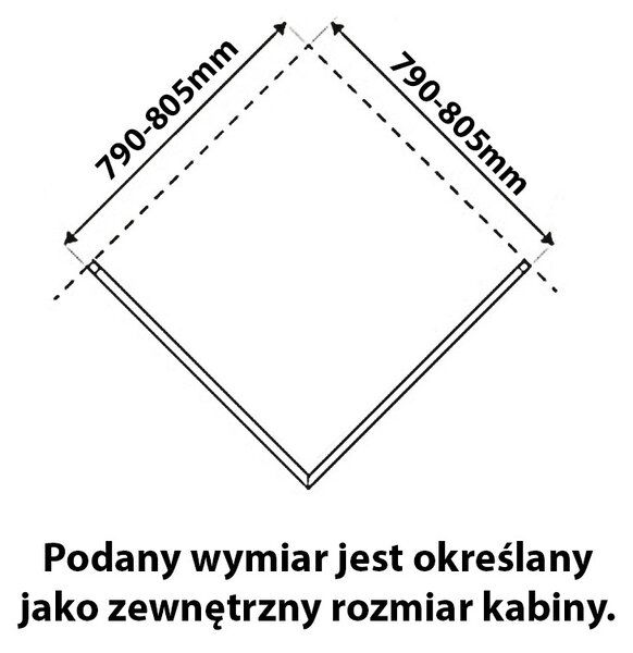 BPS-koupelny Čtvercový sprchový kout ZES KZ08B GL BR80x80 zlatá kartáčovaná/transparent - bez vaničky