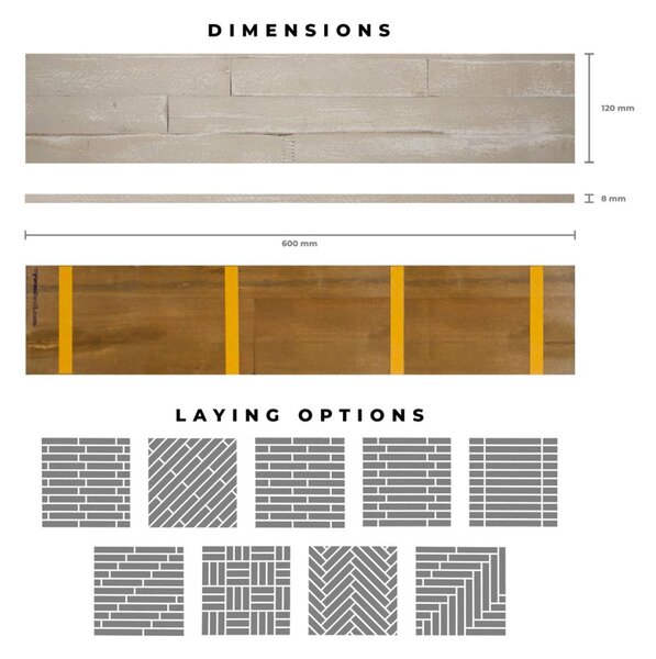 Mywoodwall Arcadian SAFARI MWWA003, 0,98m²