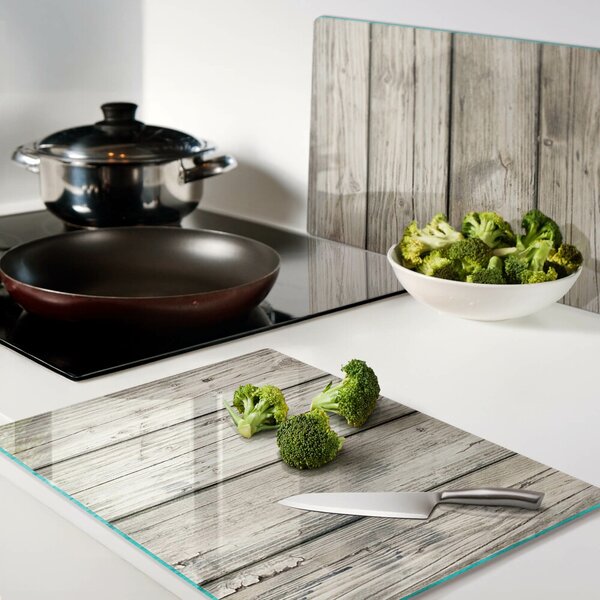 Skleněná deska do kuchyně Dřevěná deska v rustikálním stylu ddk-nr-wm-00007888