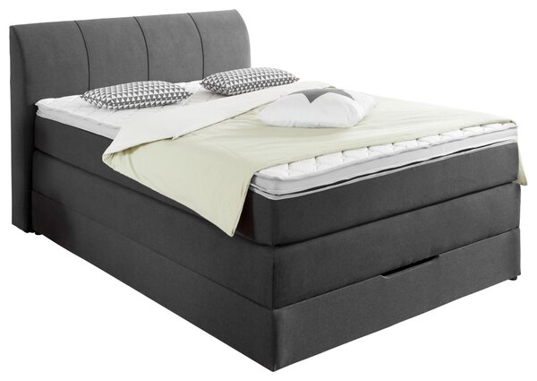 POSTEL BOXSPRING, 120/200 cm, antracitová Carryhome - Postele s úložným prostorem, Online Only