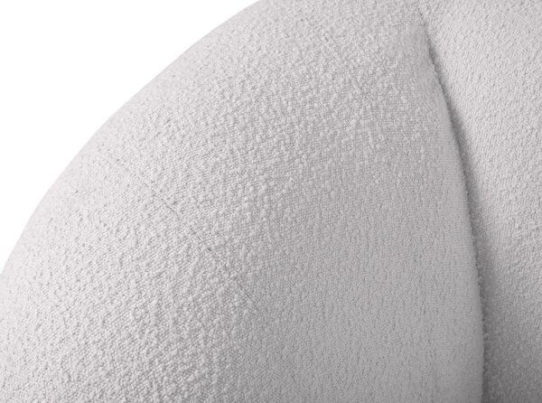 Světle šedá pohovka z textilie bouclé 230 cm Essen – Cosmopolitan Design