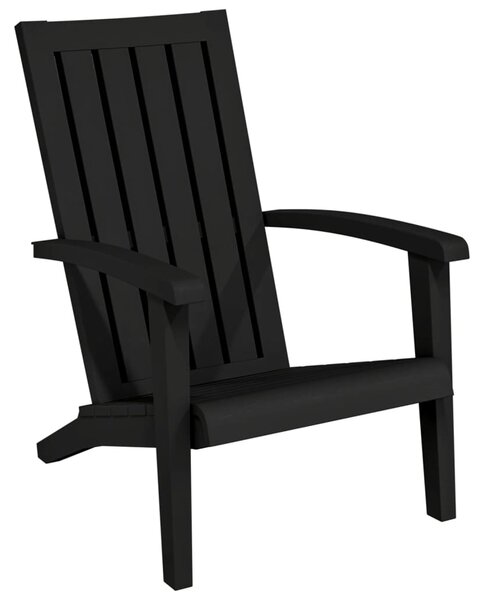 Zahradní židle Adirondack 2 ks černé polypropylen
