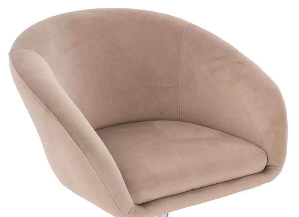 LuxuryForm DESIGN Židle VENICE VELUR na černém kříži - latte