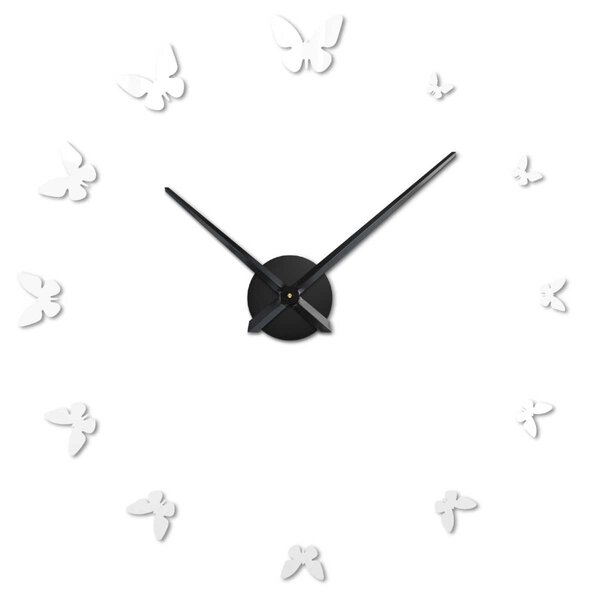 SENTOP | Hodiny na zeď s motýly vytvářejí vizuálně poutavý efekt | SENTOP 12S001 analogové