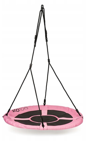 EcoToys houpačka hnízdo 110 cm růžová