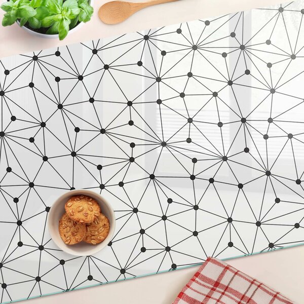 Skleněná krájecí deska Mřížková geometrie ddk-nr-wm-00007898