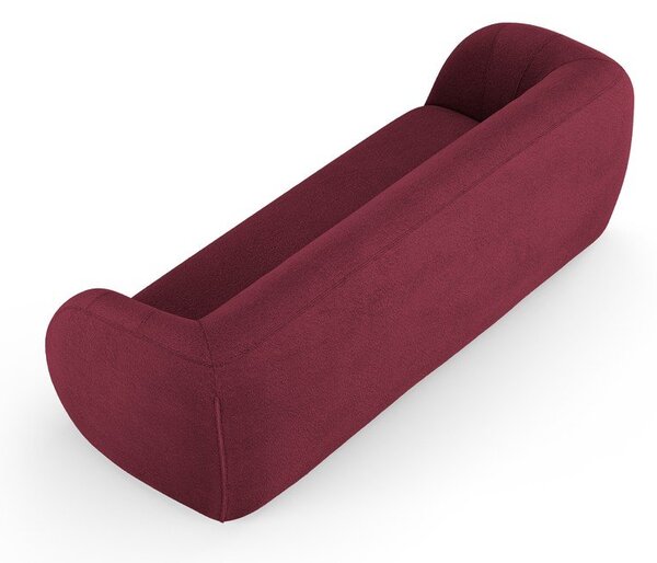 Vínová pohovka z textilie bouclé 230 cm Essen – Cosmopolitan Design