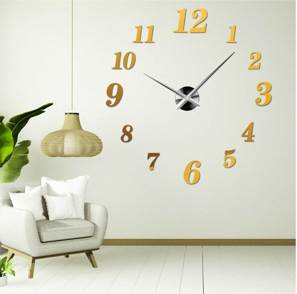 Trendy nástěnné hodiny z plexiskla | CONNIE: Černá Ral 9005 Černá barva RAL 9005 80 cm 3287-102730 12S004 bez srdiecka