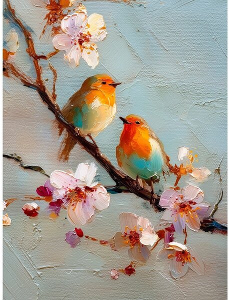 Tištěný obraz s rámem 60x80 cm Robins – Styler