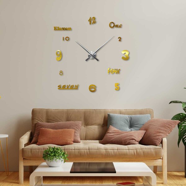 SENTOP | Moderní, designové nalepovací nástěnné hodiny | SENTOP 12S007-12S033 analogové