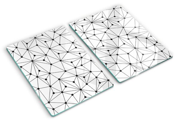 Skleněná krájecí deska Mřížková geometrie ddk-nr-wm-00007898