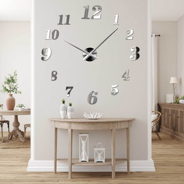Trendy nástěnné hodiny z plexiskla | CONNIE: Černá Ral 9005 Černá barva RAL 9005 80 cm 3287-102730 12S004 bez srdiecka