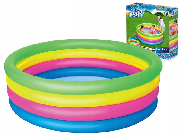 Nafukovací Bazén brouzdaliště Duhový 157 x 46 cm Bestway 51117