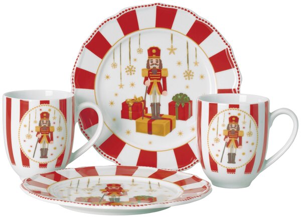 SNÍDAŇOVÁ SOUPRAVA Christmas Love Red 4dílné Hutschenreuther - Kávové servisy, Online Only