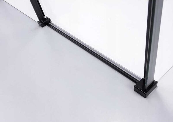 BPS-koupelny Obdélníkový sprchový kout ZES BS15B 110x80 černá/transparent - bez vaničky
