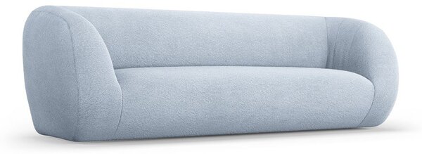 Světle modrá pohovka z textilie bouclé 230 cm Essen – Cosmopolitan Design