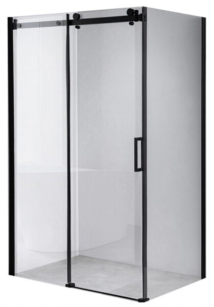 BPS-koupelny Obdélníkový sprchový kout ZES BS15B 110x80 černá/transparent - bez vaničky