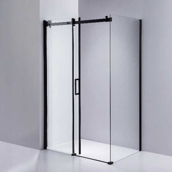 BPS-koupelny Obdélníkový sprchový kout BS15B 110x80 černá/transparent - bez vaničky