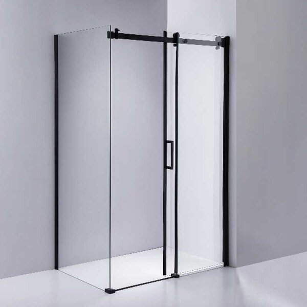 BPS-koupelny Obdélníkový sprchový kout BS15B 110x80 černá/transparent - bez vaničky