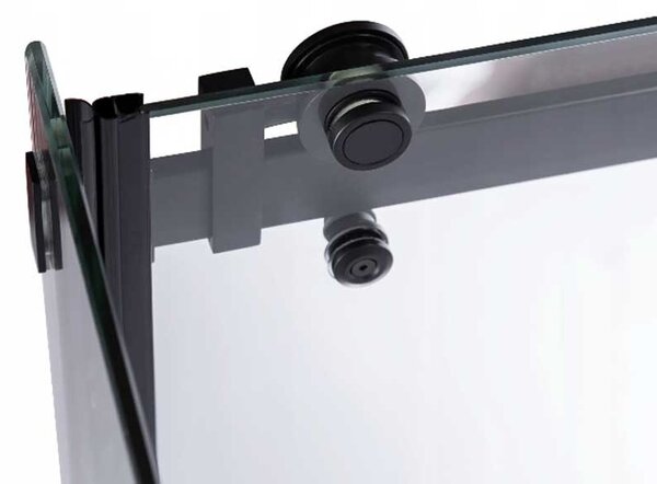 BPS-koupelny Obdélníkový sprchový kout ZES BS15B 110x80 černá/transparent - bez vaničky
