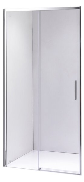 BPS-koupelny Posuvné sprchové dveře NOVA CH 90 cm chrom/transparent pro instalaci do niky - bez vaničky