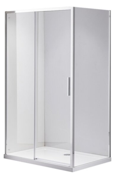 BPS-koupelny Obdélníkový sprchový kout NOVA CH 90x80 chrom/transparent - bez vaničky
