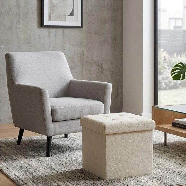 Atmosphera taburet s úložným prostorem 38x38x38 cm béžový